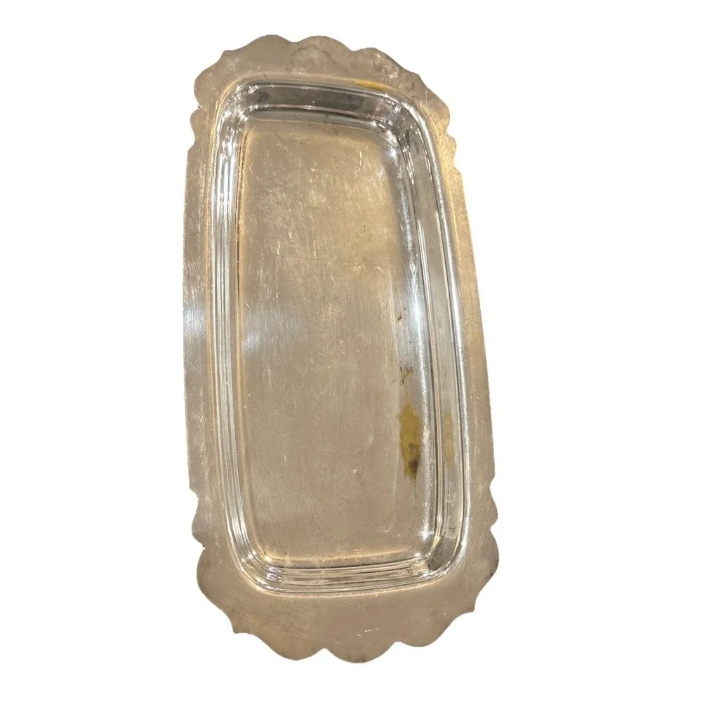 Silverplate Polished BUTTER DISH 10